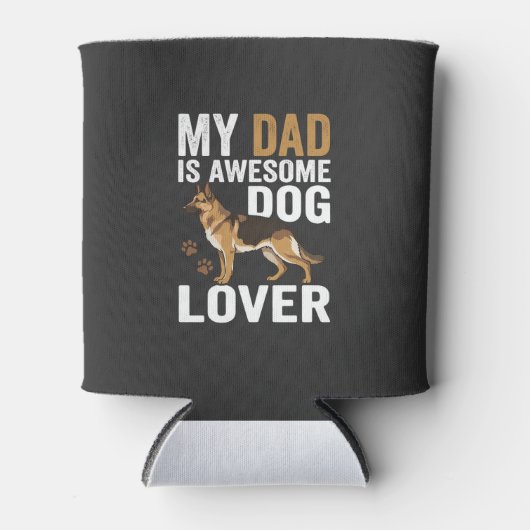 Hond Liefhebber Vader Is Geweldig Blikjeskoeler (Voorkant)