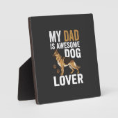 Hond Liefhebber Vader Is Geweldig Fotoplaat (Voorkant)