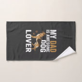 Hond Liefhebber Vader Is Geweldig Handdoek (Handdoek)