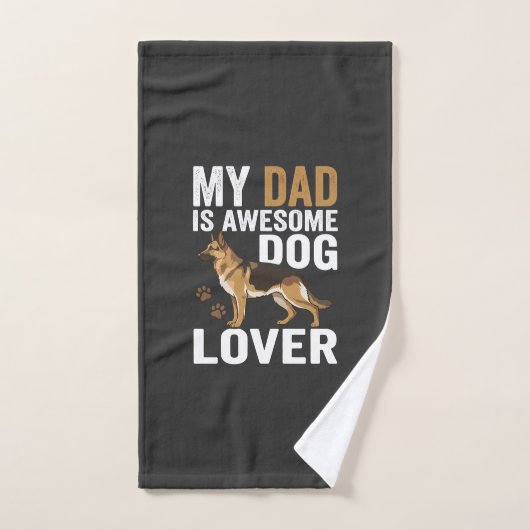 Hond Liefhebber Vader Is Geweldig Handdoek (Handdoek)