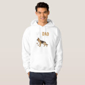 Hond Liefhebber Vader Is Geweldig Hoodie (Voorkant volledig)