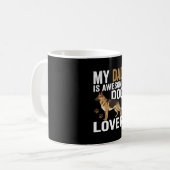 Hond Liefhebber Vader Is Geweldig Koffiemok (Voorkant links)