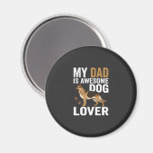 Hond Liefhebber Vader Is Geweldig Magneet (Voorkant / Achterkant)