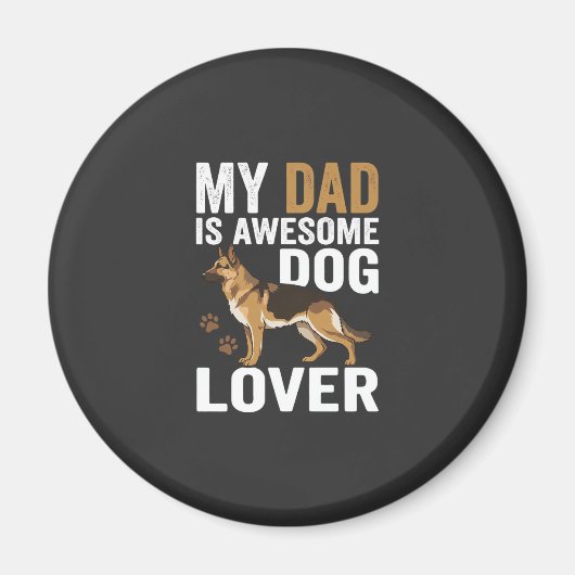 Hond Liefhebber Vader Is Geweldig Magneet (Voorkant)