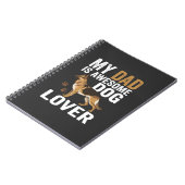 Hond Liefhebber Vader Is Geweldig Notitieboek (Linkerzijde)