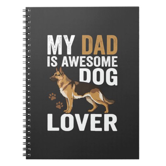 Hond Liefhebber Vader Is Geweldig Notitieboek (Voorkant)