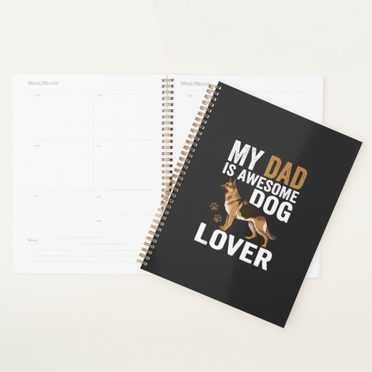 Hond Liefhebber Vader Is Geweldig Planner (Display)
