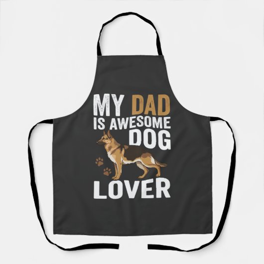 Hond Liefhebber Vader Is Geweldig Schort (Voorkant)