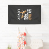 Hond Liefhebber Vader Is Geweldig Spandoek (Insitu)