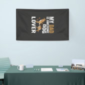 Hond Liefhebber Vader Is Geweldig Spandoek (Beurs)