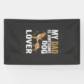 Hond Liefhebber Vader Is Geweldig Spandoek (Horizontaal)