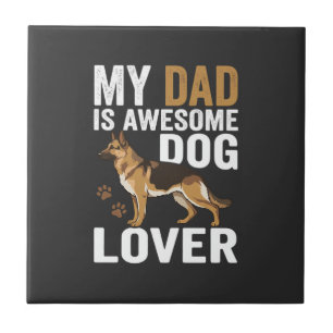 Hond Liefhebber Vader Is Geweldig Tegeltje