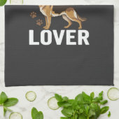 Hond Liefhebber Vader Is Geweldig Theedoek (Gevouwen)