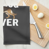 Hond Liefhebber Vader Is Geweldig Theedoek (Quarter Fold)