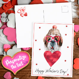 Hond Liefhebber Valentijns Cadeau Sint Bernard Feestdagenkaart