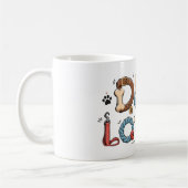 Hond Liefhebber Woord Kunst Koffiemok (Links)