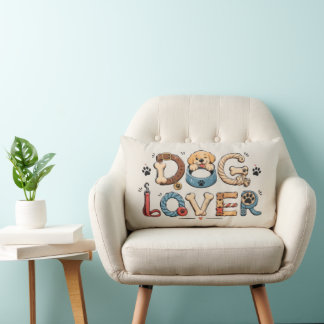 Hond Liefhebber Woord Kunst Kussen