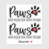 Hond Lieverd Inspirerende Quote Sticker (Vel)