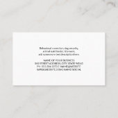 Hond Liggend | Dierenverzorging Visitekaartje (Achterkant)