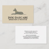 Hond Liggend | Dierenverzorging Visitekaartje (Voorkant / Achterkant)