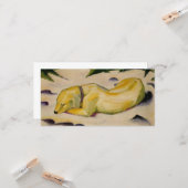 Hond Liggend in de Sneeuw (door Franz Marc) Kaart (Voorkant / Achterkant in situ)