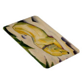 Hond Liggend in de sneeuw (door Franz Marc) Magneet (Rechterzijde)