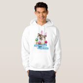 Hond Liggend op Paaseieren Hoodie (Voorkant volledig)