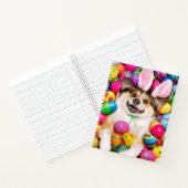 Hond Liggend op Paaseieren Notitieboek (Binnen)