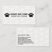Hond Logo Patroon | Dierenservices Visitekaartje (Voorkant / Achterkant)