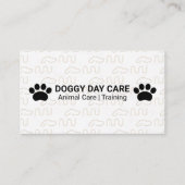 Hond Logo Patroon | Dierenservices Visitekaartje (Voorkant)