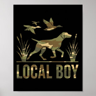 Hond Lokale Jongen Jachthond Camo Zuidelijk Land P Poster