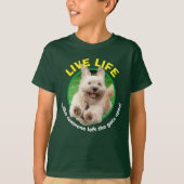Hond loopt in de baard t-shirt (Voorkant)