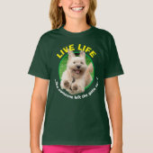 Hond loopt in de baard t-shirt (Voorkant)