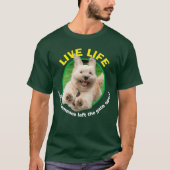 Hond loopt in de baard t-shirt (Voorkant)