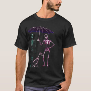Hond loopt in de toekomstige t - shirts