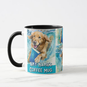 Hond loopt met Big Book koffiemok Mok