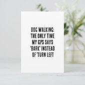 Hond lopen: de enige keer dat mijn GPS 'blaffen' z Bedankkaart (Staand voorkant)