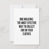 Hond lopen: de meest effectieve manier om bont te  bedankkaart (Voorkant)