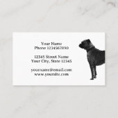 Hond lopen en huisdier instelling visitekaartje sj (Achterkant)