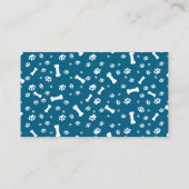 Hond lopen en oppas thema visitekaartje (Achterkant)