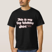 Hond lopen spel met onze grappige zwarte hond vade t-shirt (Voorkant)
