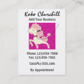 Hond lopen/verzorgen/zitten ... SRF Visitekaartje (Achterkant)