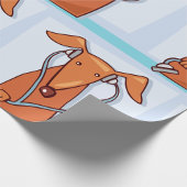 Hond Luisteren naar Muziek Grappige Hoofdtelefoon  Cadeaupapier