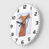 Hond Luisteren naar Muziek Grappige Hoofdtelefoon  Grote Klok (Hoek)