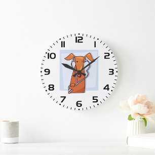 Hond Luisteren naar Muziek Grappige Hoofdtelefoon  Grote Klok