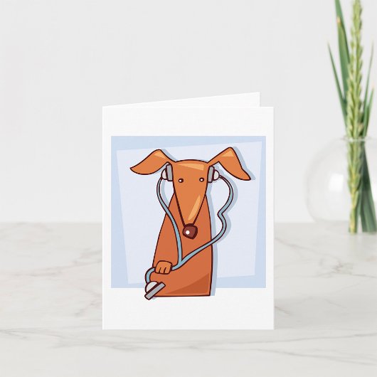 Hond Luisteren naar Muziek Grappige Hoofdtelefoon  Kaart