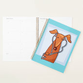 Hond Luisteren naar Muziek Grappige Hoofdtelefoon  Planner