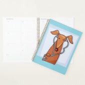 Hond Luisteren naar Muziek Grappige Hoofdtelefoon  Planner (Display)