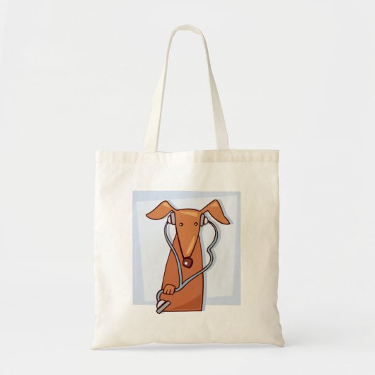Hond Luisteren naar Muziek Grappige Hoofdtelefoon  Tote Bag (Voorkant)