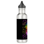 Hond luisteren naar muziek waterfles  (Links)